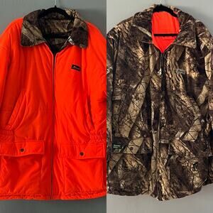 Mount’n Prairie Hunting Men’s XL Reversible Blaze Orange Camo Insulated Coat